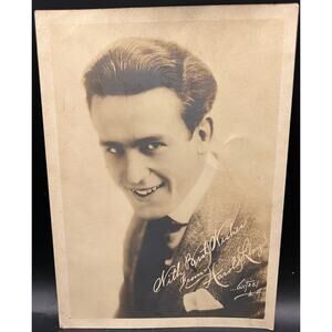 Rare 1920's Witzel Harold Lloyd Photograph Thick Stock Fan Photo Hollywood